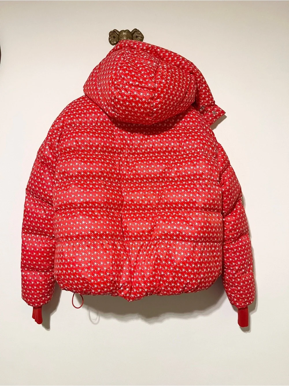 NWT $600 My Sunday Ski Womens Apricity Oversized Ski Jacket Medium Red White